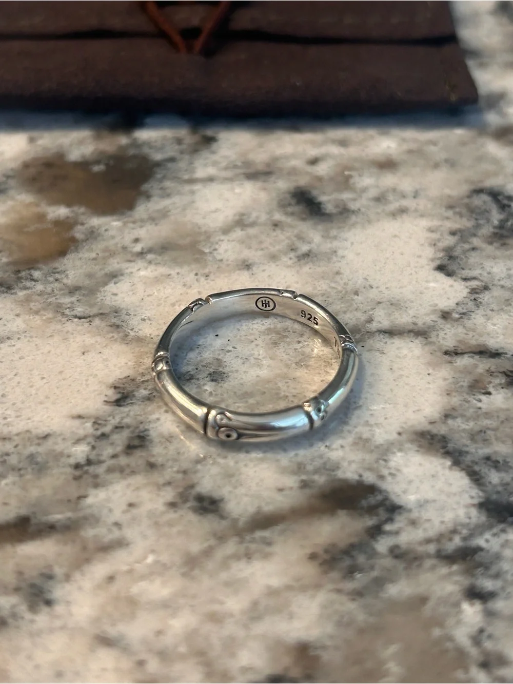 John Hardy bamboo sterling silver ring